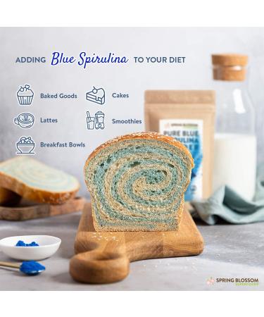 75G Blue Spirulina Powder 100% Natural Phycocyanin Vibrant Blue Colour Premium Quality Vegan Superfood Packed with Antioxidants Protein Vitamins & Amino Acids Nutrient-Dense Immune System Booster - Buy Online on GoSupps.com