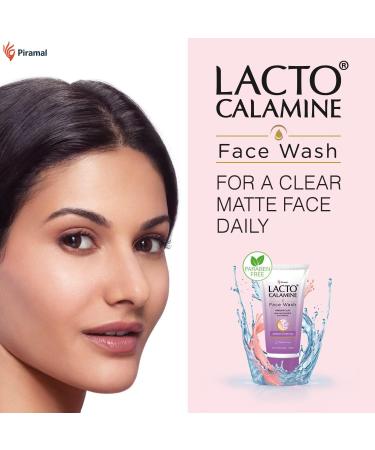 Lac.to Calamine Face Wash for Oily Skin - 100ml (Pack of 2) | Kaolin Clay Niacinamide & Vitamin E | Reduces Excess Oil - Buy Online on GoSupps.com
