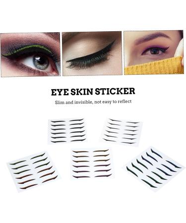 NOLITOY 72 Pairs Glitter Eyeliner Eyelid Makeup Stickers Self- Eye Skin Sticker Double Eyelid Miss Applique - Buy Online on GoSupps.com