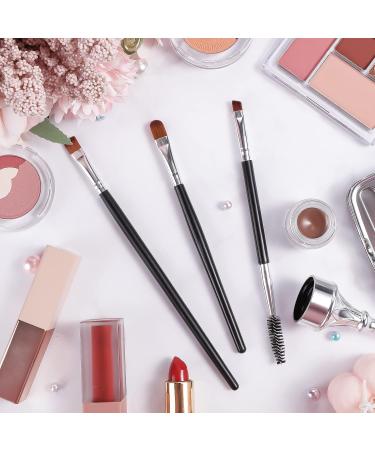 BBTO 3-Part Eyebrow & Duo Eye Brush Set - Angled Eyeliner Precision Flat Definer & Small Shades for Women & Girls - International Shipping Available - Buy Online on GoSupps.com
