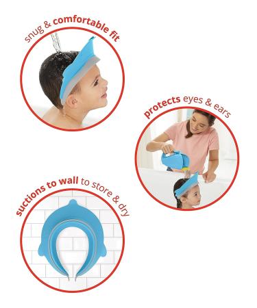Skip Hop Moby Bath Visor for Kids - Blue | Baby Shower Cap Shield - Buy Online on GoSupps.com