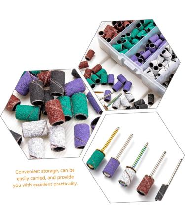 3 Sets nail polish set nail polishing band fine sanding bands for nail drill manicure band nail kits fine grit sanding bands for nail drill nails kit nail bit alloy mandrel frosted - Buy Online on GoSupps.com