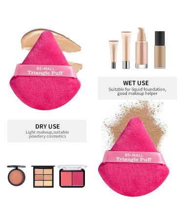 BS-MALL Powder Puff & Mini Makeup Sponge Set - 12 Pink Blush & Concealer Applicators - Perfect for Flawless Makeup - Buy Online on GoSupps.com