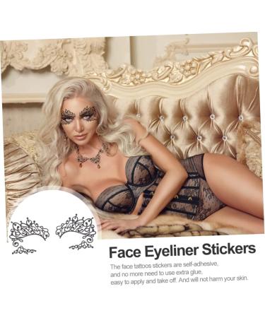  VINTORKY Eyeliner Stickers - Plain 5 Pairs of Trendy Stickers for Cosplay Parties Random Style - Buy Online on GoSupps.com