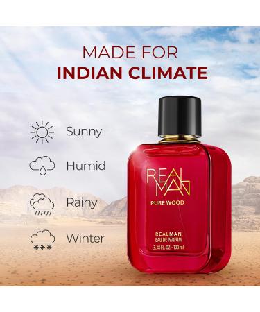 Pure Wood Liquid Perfume Premium Perfume for Men Long-lasting Scent Eau De Parfum 100ml - Buy Online on GoSupps.com