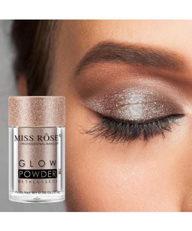 Powder Eye Shadows - Monochrome Eyeshadow Powder | Waterproof Matte Eyeshadow Loose Powder Eye Makeup Professional Makeup Eye Brightening Flash 11 - Buy Online on GoSupps.com