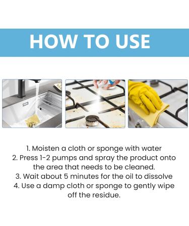 Grease Cleaner Heavy Duty For Kitchen 30ml Powerful Cleaning Spray For Oven - Multifunctional Kitchen Tools For Hoods Grills Sinks Exhaust Fans Cabinets Welts - Buy Online on GoSupps.com