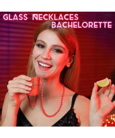 48 Packs Halloween Shot Glass Necklaces - Bachelorette Party Cups - Birthday Necklace Shots - Bride Plastic Shot Glasses on Beaded Necklace for Christmas Party - 6 Colors - Buy Online on GoSupps.com
