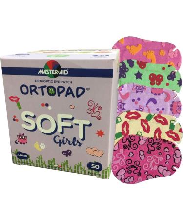 Ortopad Soft Bamboo Girls Eye Patches 50/Box - Junior Size (0-2 yrs) | Textured Accents - Buy Online on GoSupps.com