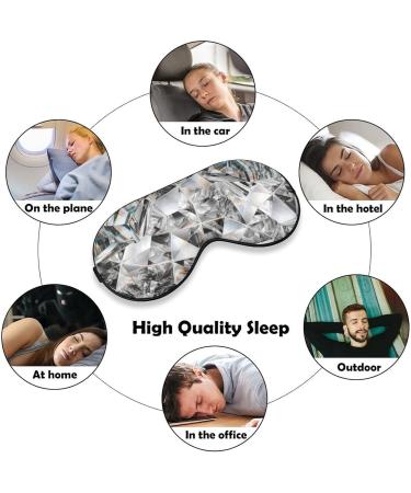 Buy Diamond Crystal Sleep Mask for Women | Adjustable Eye Shades with Elastic Strap | Luxury Sleep Accessories - Buy Online on GoSupps.com