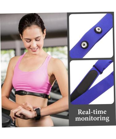 Yardwe Heart Frequency Knife Fastening Belt Replacement Strap - Sports Nylon Chest Strap for Heart Rate Monitoring 17.00x3.00 cm Blue - Buy Online on GoSupps.com