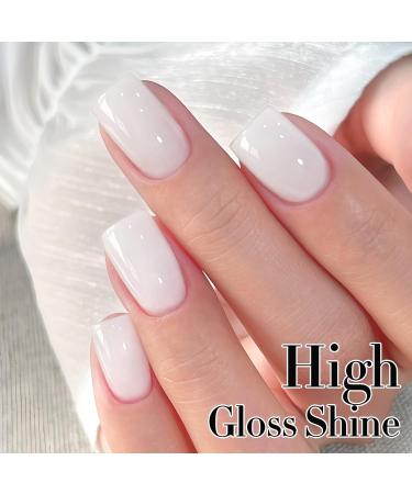 Double Rhythm Gel Polish | 15ML Sheer Neutral Milky White Jelly Nail Art - DIY at Home - Buy Online on GoSupps.com