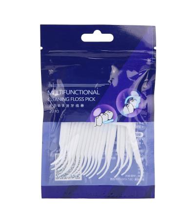 Disposable Dental Floss Picks - Professional Home Use | 20 Pack for Optimal Oral Care - Buy Online on GoSupps.com