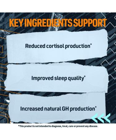 Blue Star Nutraceuticals GH PEAK - Natural Sleep Aid & Advanced GH Optimizer w/Ashwagandha - Burn Build & Restore while you Sleep Deeper - 120 Veggie Capsules - Buy Online on GoSupps.com