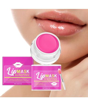 Lip Balms Overnight Lip Mask Lip Butter Balm: 24hrs Hydrating Repair Treatment Lip Sleeping Mask - Hyaluronic Acid/Shea Cocoa Seed Butter/for Chapped Dry Lips Care/Moisturizer - Fade Lip Lines - Buy Online on GoSupps.com