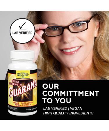 Natural Balance Guarana Extra Strength 60 Veg Capsules - Energy & Focus Boost - Buy Online on GoSupps.com