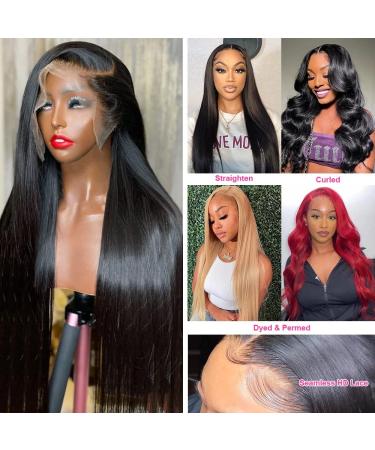 26 Inch 13x6 Lace Front Human Hair Wig for Black Women | Pre Plucked, HD Transparent Lace, 180% Density, No Shedding, Bleached Knots - Buy Online on GoSupps.com