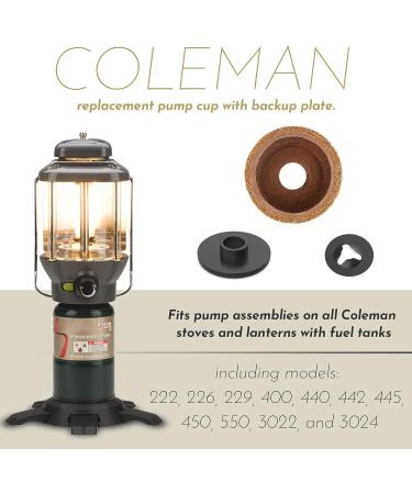 Coleman Lantern Stove Pump Cup Replacement Kit - Leather Pump Cap with Metal Nut and Plastic Cap - Air Seal for Coleman Models - 1 Pack - Buy Online on GoSupps.com