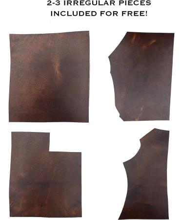 Biocca Boutique Premium Genuine Leather Square for Crafts 12 x 12 (2-Pack) with Free Extra Pieces - Buy Online on GoSupps.com
