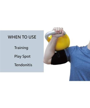 ObboMed MB-1850M Upper Arm Support Brace & Elbow Sleeve with Magnets - Relief for Tennis & Golfer's Elbow Tendonitis & Arthritis (M: 12-13 inches / 30.5-33.0 cm - Buy Online on GoSupps.com