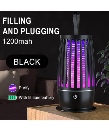 Fly Trap Lamp Flexible and Harmless Fly Killer | Zapper Indoor Electronic Rechargeable Fly Control Light Trap for Virtcooy Black Chargement USB - Buy Online on GoSupps.com