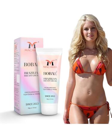 MACARIA Bobae Brazilian Breast Cream | Bust Tightening Shape & Size up Toning Firming Massage Cream Fast Breast Enhancement Gel bigger Brazilian Boobs Women enlargement cream for quick larger growth