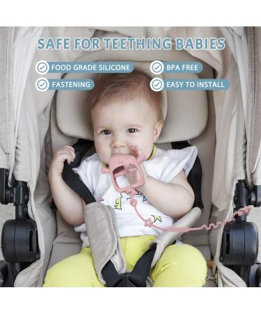 ClDy Baby Toy Pacifier Chain & Silicone Cup Catcher - BPA-Free Perfect for Strollers & High Chairs - 5 Piece Set - Buy Online on GoSupps.com