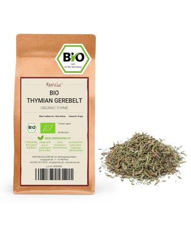 Kamelur 500g of dried and grated organic thyme - organic aromatic spice without additives - perfect for thyme tea - in biodegradable packaging