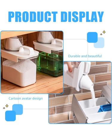 1100 ml Laundry Detergent Dispenser with Measuring Cup Airtight Detergent Powder Storage Box Reusable Empty Bottles Washing Powder Multi-Purpose Washing Powder Dispenser for Fabric Softener - Buy Online on GoSupps.com