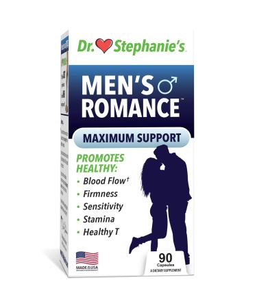 Dr. Stephanie's Men's Romance - Stamina, Energy, & Endurance Natural Supplement - with Tribulus Terrestris, Fenugreek, & Longjack Root 90 Count (Pack of 1)
