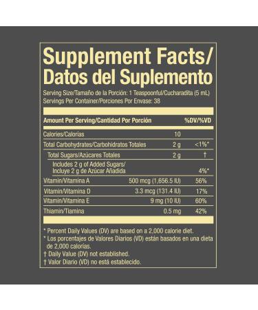 Emulsi n de Escocia Cod Liver Oil Liquid Supplement with Vitamins A, D, E & B1 - Natural Fish Oil Omega 3 for Kids & Adults - Delicious Strawberry Banana Flavor - 6.5 oz (2-Pack) - Buy Online on GoSupps.com