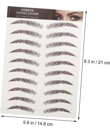Beavorty 63 Sheets Waterproof Eyebrow Stickers 6d Eyebrows Stickers Eyebrow Tattoos Stickers Template Hair 3d - Buy Online on GoSupps.com