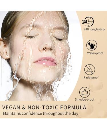 Eyebrow Pencil Waterproof Smudge-proof 3D Natural Makeup Eyebrow Pencil for Men Women Black - Buy Online on GoSupps.com