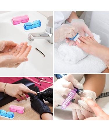 G2PLUS Handle Nail Brushes - Set of 4 Plastic Fingernail Cleaning Brushes - Buy Online on GoSupps.com