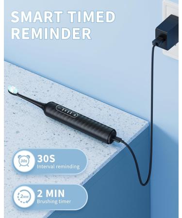 Buy Electric Toothbrush with Water Flosser - 3 in 1 Cordless Combo Portable for Travel & Home 10 Piece Set - Ideal for Multiple Users - Black - Buy Online on GoSupps.com