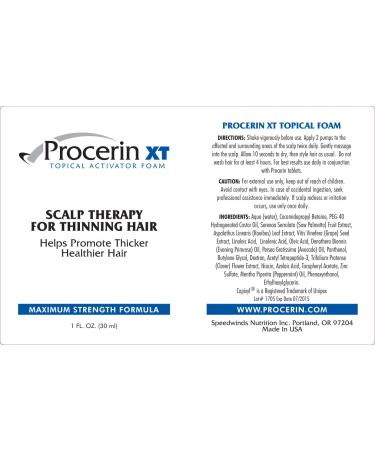 Procerin XT Foam - Clinically Proven Hair Loss Treatment (No Minoxidil) - Buy Online on GoSupps.com