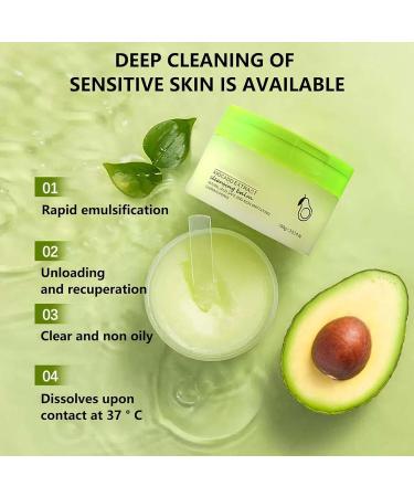 Avocado Cleansing Balm Natural Avocado Makeup Remover Makeup Melting Cleansing Balm Remover Balm Cleaner for Eye Lip Face Makeup Travel Cleansing Balm Makeup Remover Balm - Buy Online on GoSupps.com