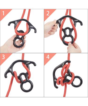 SOB 40KN Abseiling Device | Climbing Descender for Outdoor Safety & Relaxation - Premium Climbing Equipment - Buy Online on GoSupps.com