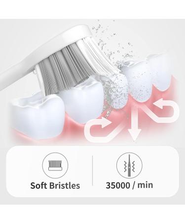High Frequency Electric Toothbrush Set - 2 Pack, IPX7 Waterproof, USB Quick Charge, Rechargeable 60 Days - Black/White - Buy Online on GoSupps.com
