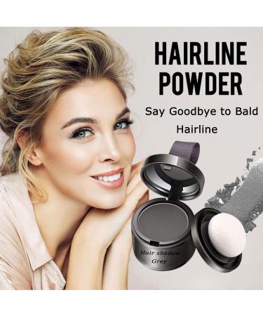 Instant Hairline Shadow Powder for Quick Grey Hair Coverage - Root Concealer Dye for Eyebrows, Beard, and Thin Hair - Windproof & Sweatproof Hairline Powder for Women and Men (Grey) - Buy Online on GoSupps.com