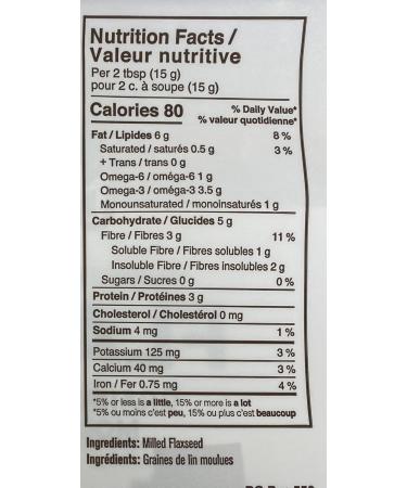 Smooth Whole Milled Flaxseed by Manitoba Milling Co. | 454g Bag of Ground Flaxseed Fiber with Protein Omega 3 | Gluten Free Non-GMO Gourmet Milled Flaxseed for Muffins Yogurt Smoothie 454 g (Pack of 1) - Buy Online on GoSupps.com