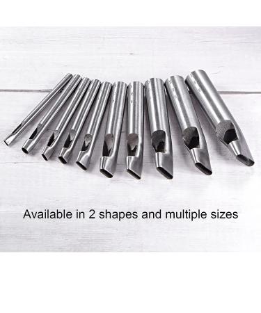 Harfington Oval Hole Punch 5x26mm | Leather Hollow Cutter for Strap Belt Watch Band | Leathercraft Tool - Buy Online on GoSupps.com