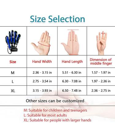 Rehabilitation Robot Gloves Hemiplegia Finger Rehabilitation Trainer Robot Gloves Multiple Modes of Training Apply to Rehabilitation Equipment for Stroke Patien Lefthand Medium - Buy Online on GoSupps.com