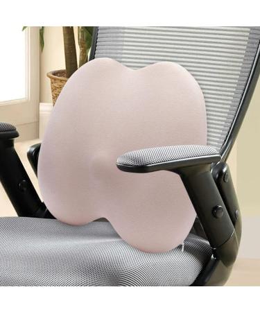 Car Backrest Cushion | Breathable Lumbar Support Cushion Car Seat Waist Protection Support Ergonomic Soft Sponge Backrest Cushion Pink - Buy Online on GoSupps.com