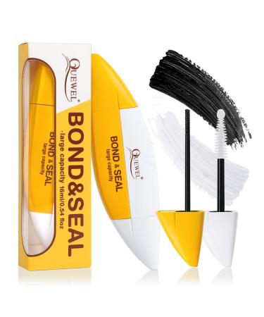 QUEWEL Lash-Bond-and-Seal-Waterproof for DIY Lash Extension 16ml Lash Cluster-Glue Ultra Large-Capacity Bond and Seal Lash Glue Long Lasting Cluster Lash Glue Suitable for Sensitive Eyes(16ml) 8ml+8ml 16ml Lash Bond Seal-Z