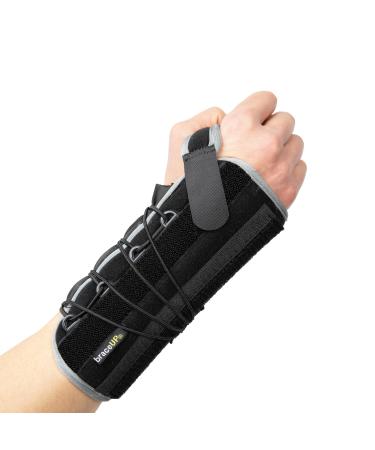 BraceUP Quick Wrap Wrist Brace for Carpal Tunnel Tendonitis and Arthritis Hand and Wrist Support Splint (Right Hand)
