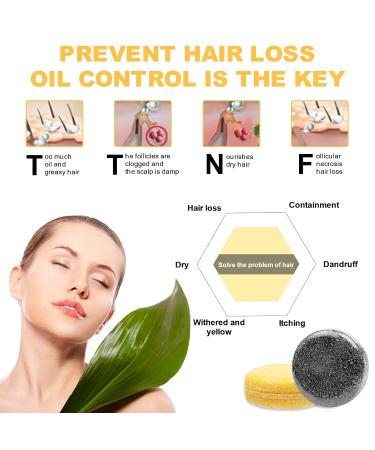 Organic Ginger Hair Shampoo Bar - Moisturizing Natural Shampoo Soap for All Hair Types | Control Oil & Nourish with Ginger & Bamboo - Buy Online on GoSupps.com