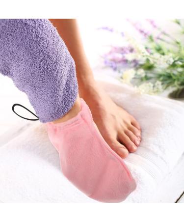 Mikinona 2 Pairs Wax Therapy Warm Foot Cover Cotton Foot Bag Paraffin Wax for Hands and Feet Foot Spa Bag Covers Moisturizing Gel Socks Moisturizing Gloves Paraffin Wax Skin Cover Plush - Buy Online on GoSupps.com