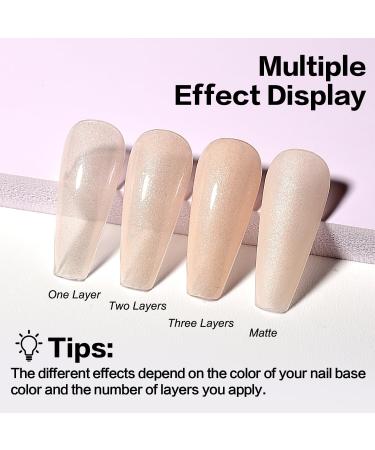 AIMEILI 5 in 1 Rubber Base Gel & Sheer Color Nail Polish 10ml - UV LED Soak Off Elastic Base Coat for Nail Strength - Nail Rhinestones Glue Gel - (574) - Buy Online on GoSupps.com
