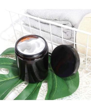 Thapncow 6 Pieces Empty Brown Glass Jars 30ml/50ml/60ml Empty Refillable Ointment Containers for Women Girls Cosmetics Creams Lotions Essential Oil Powder - Buy Online on GoSupps.com